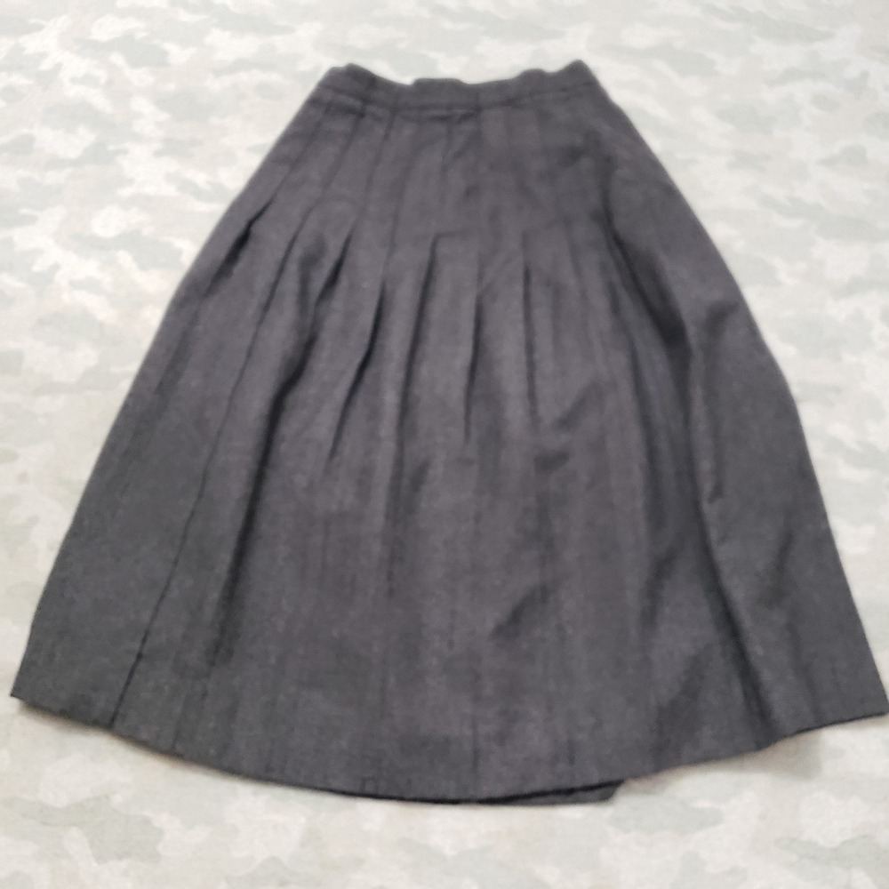 Vintage J.G.Hook Skirt Womens 14 Gray Wool Pleated Made In‎ USA